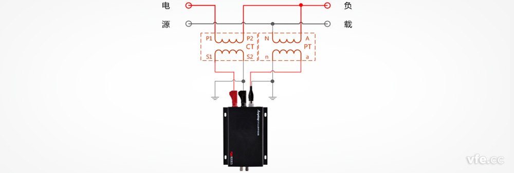DT222数字变送器与电流互感器接线 DT222数字变送器与电流互感器接线