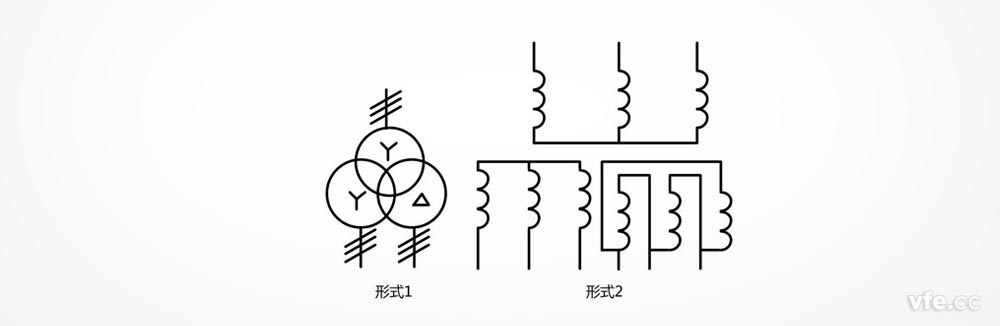 星形星形三角形连接的三相变压器 星形星形三角形连接的三相变压器